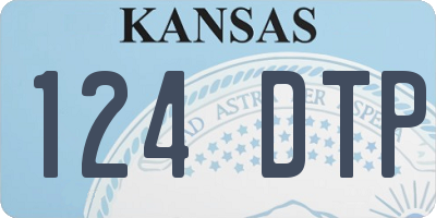 KS license plate 124DTP
