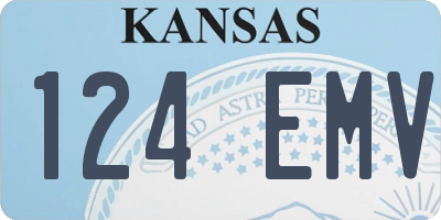 KS license plate 124EMV