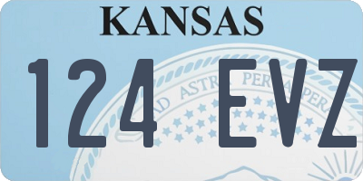 KS license plate 124EVZ