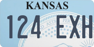 KS license plate 124EXH