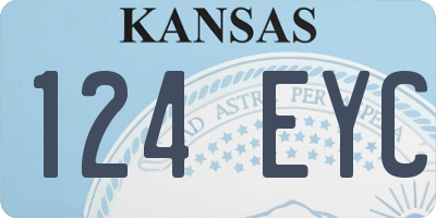 KS license plate 124EYC