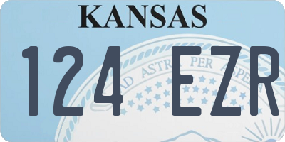 KS license plate 124EZR