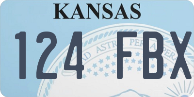 KS license plate 124FBX