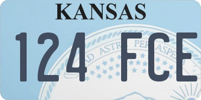 KS license plate 124FCE