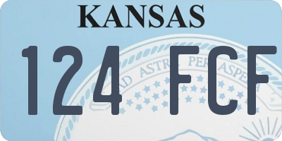 KS license plate 124FCF