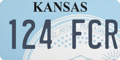 KS license plate 124FCR