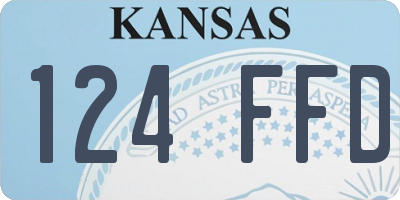 KS license plate 124FFD