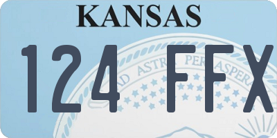 KS license plate 124FFX