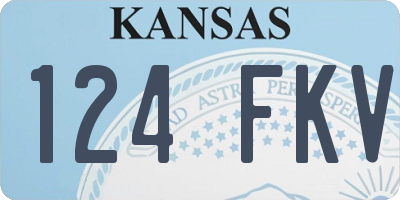 KS license plate 124FKV