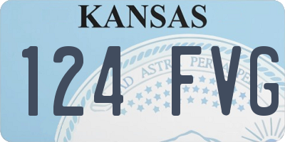 KS license plate 124FVG