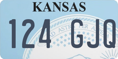 KS license plate 124GJQ