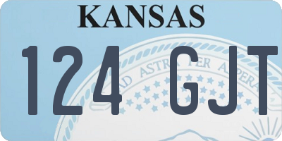 KS license plate 124GJT