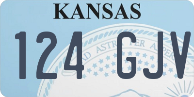 KS license plate 124GJV