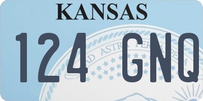 KS license plate 124GNQ
