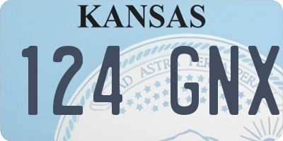 KS license plate 124GNX
