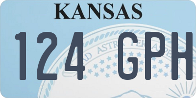 KS license plate 124GPH