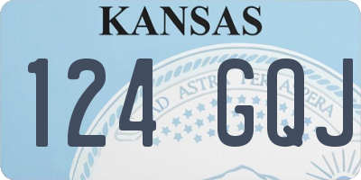 KS license plate 124GQJ