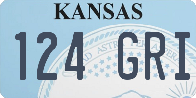 KS license plate 124GRI
