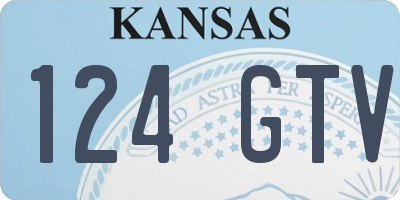 KS license plate 124GTV