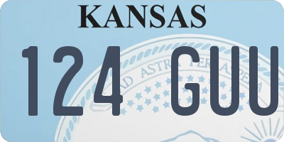 KS license plate 124GUU