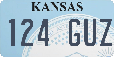KS license plate 124GUZ