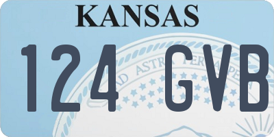 KS license plate 124GVB