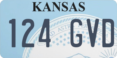 KS license plate 124GVD