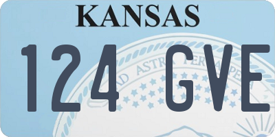 KS license plate 124GVE