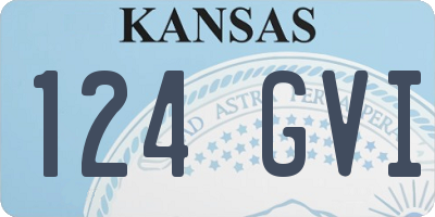 KS license plate 124GVI