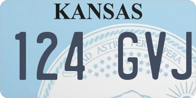 KS license plate 124GVJ