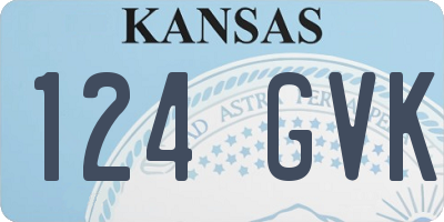 KS license plate 124GVK