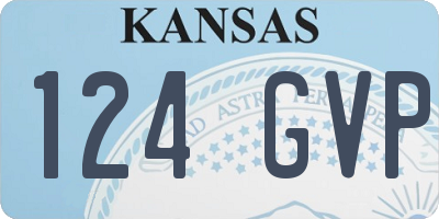 KS license plate 124GVP