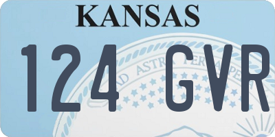 KS license plate 124GVR