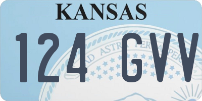 KS license plate 124GVV