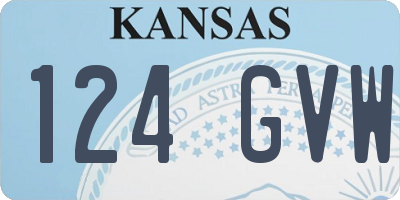 KS license plate 124GVW