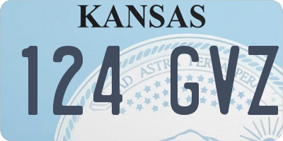 KS license plate 124GVZ