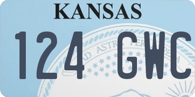 KS license plate 124GWC