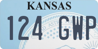 KS license plate 124GWP
