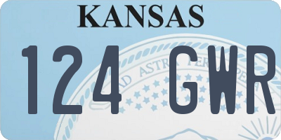KS license plate 124GWR