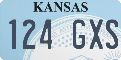 KS license plate 124GXS