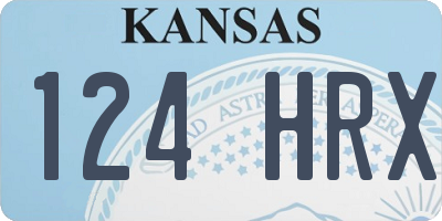 KS license plate 124HRX