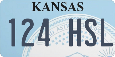 KS license plate 124HSL