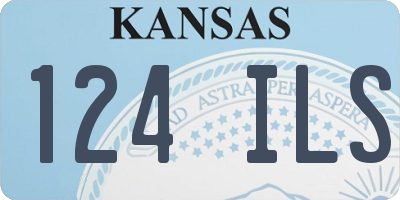 KS license plate 124ILS