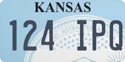 KS license plate 124IPQ
