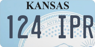 KS license plate 124IPR