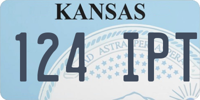 KS license plate 124IPT