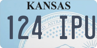 KS license plate 124IPU