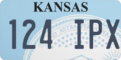 KS license plate 124IPX
