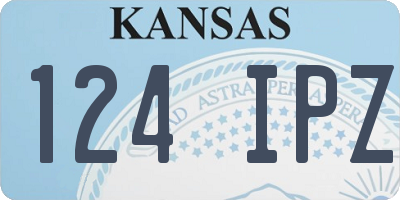KS license plate 124IPZ