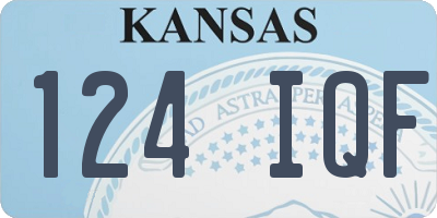 KS license plate 124IQF